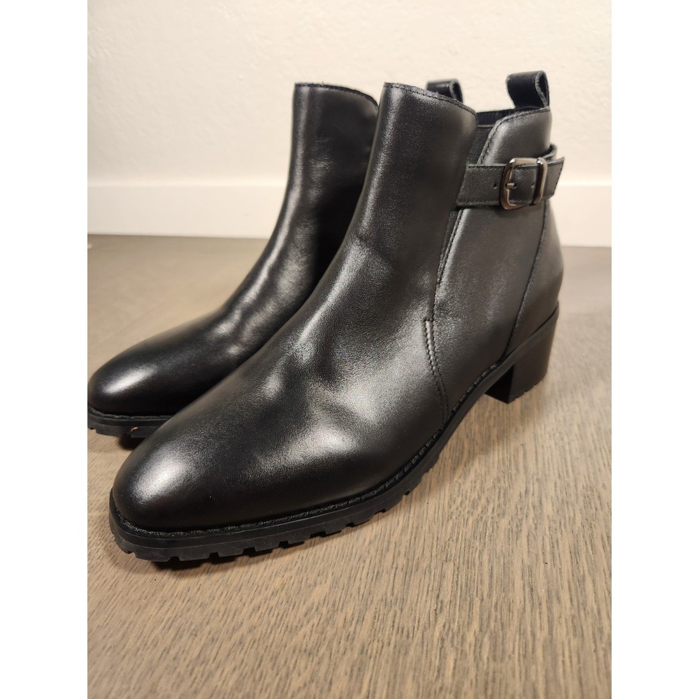 New $150 Blondo Sullivan Waterproof Black Booties 8.5 Boots Leather Nordstrom